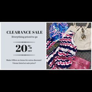 CLEARANCE SALE : PRICES MARKED